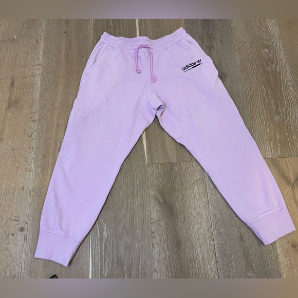 Adidas Cropped Pink Sweats Men’s Large - Picture 3 of 5